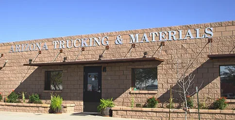 Arizona Trucking & Materials — stop by for landscaping materials and flat bed or dump truck rentals